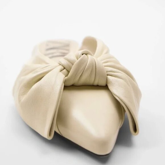 Zara Flat Leather Shoes with Ties EUR 38 - Picture 6 of 15